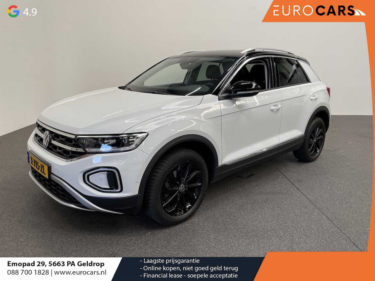 Volkswagen T-Roc - 1.5 TSI DSG Style Demo Navigatie Apple Carplay / Android Auto Climate Control Led Digitale - AutoWereld.nl