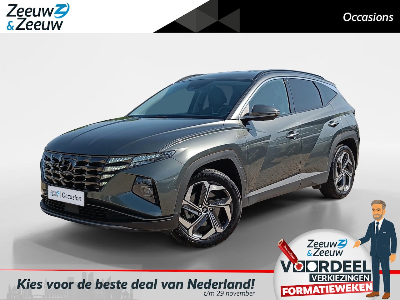 Hyundai Tucson - 1.6 T-GDI PHEV Premium 4WD | Trekhaak| Navigatiesysteem | | - AutoWereld.nl