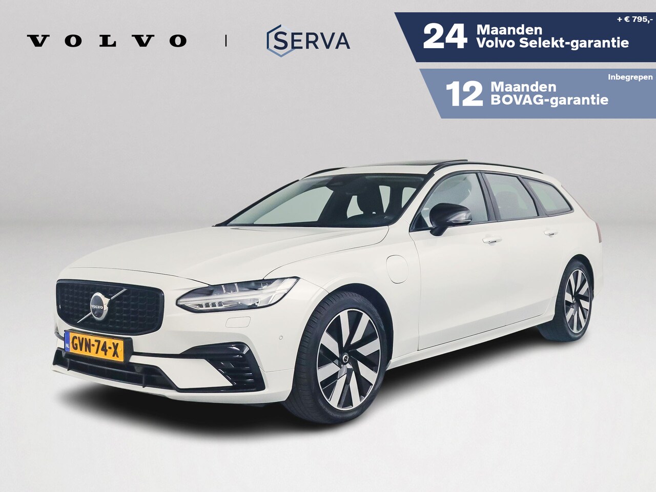Volvo V90 - T6 Plug-in hybrid AWD Ultra Dark | Panoramadak | 360° camera | Harman Kardon | Stoel- en S - AutoWereld.nl