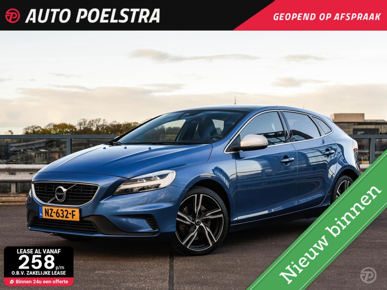 Volvo V40 - 2.0 D3 150 PK Business Sport R-Design Panoramadak Harman Kardon LED Standkachel Trekhaak S - AutoWereld.nl