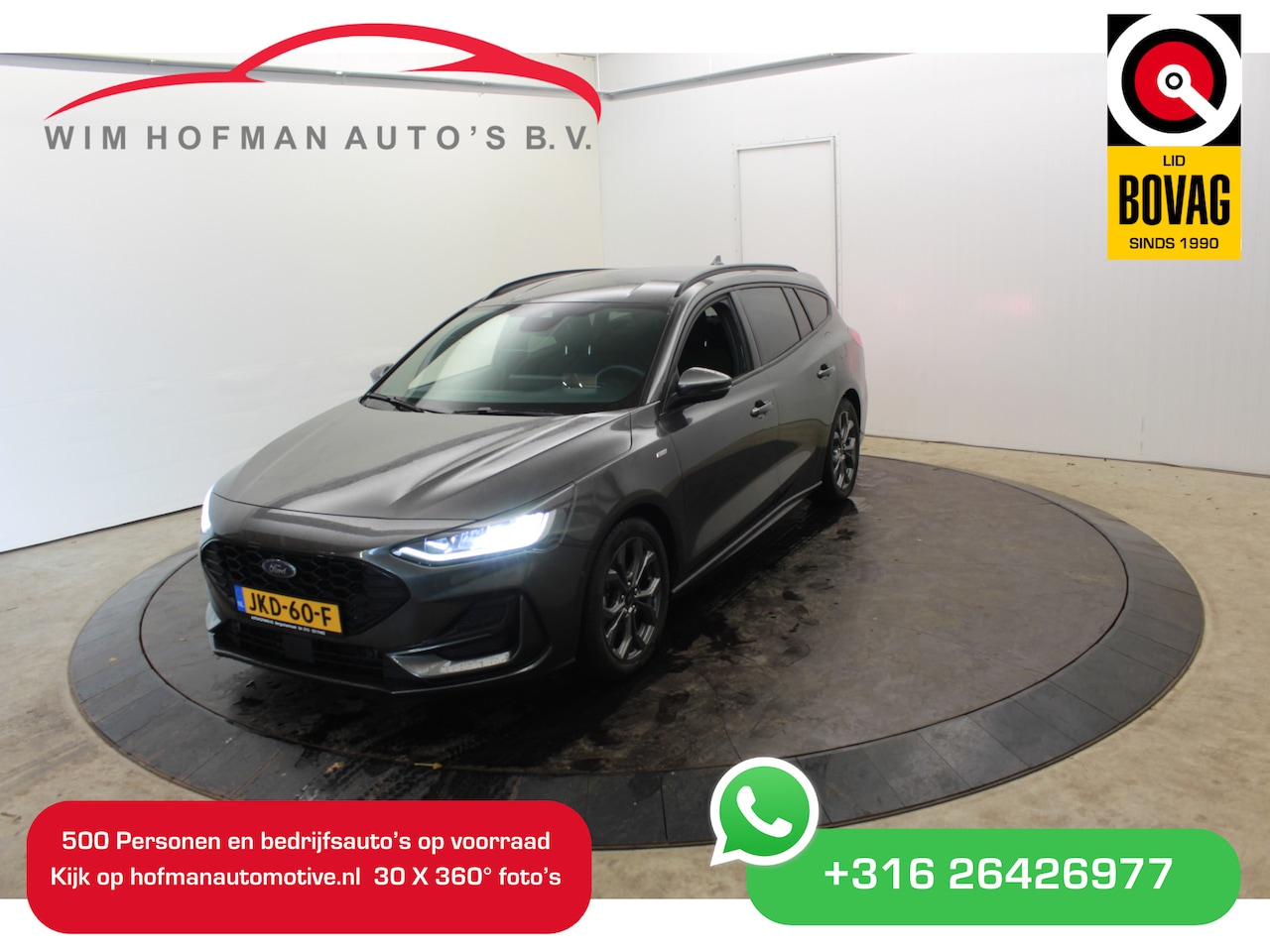 Ford Focus Wagon - 1.0 EcoBoost Hybrid ST Line Cam Dhoek Winterpack Head-Up - AutoWereld.nl