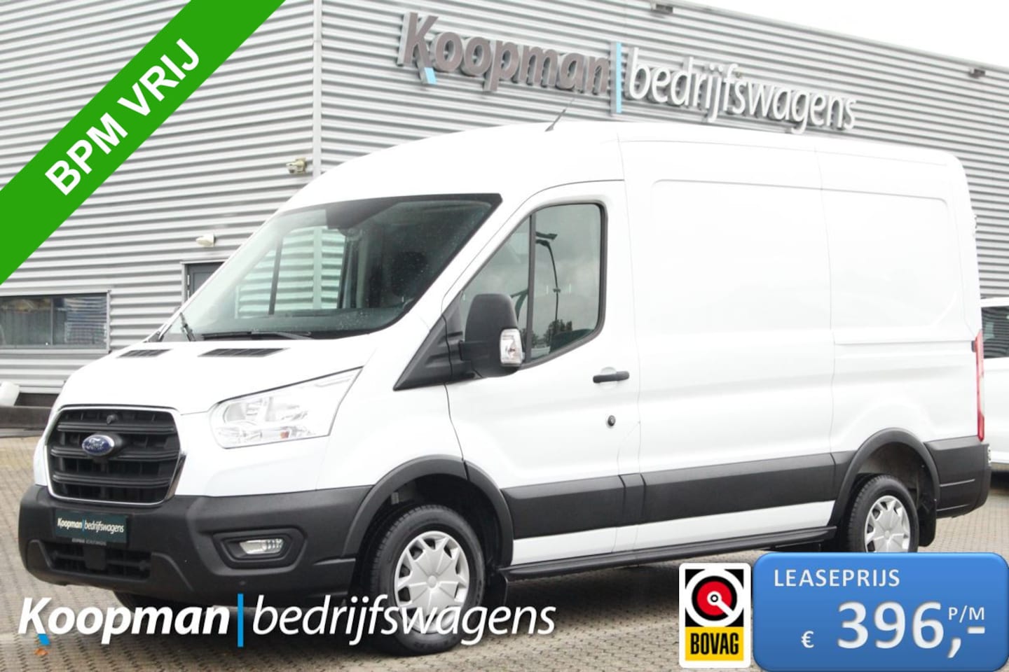 Ford Transit - 290 2.0TDCI 130pk L2H2 Trend | Trekhaak | Ramen Achter | Stoelverwarming | Cruise | Lease - AutoWereld.nl