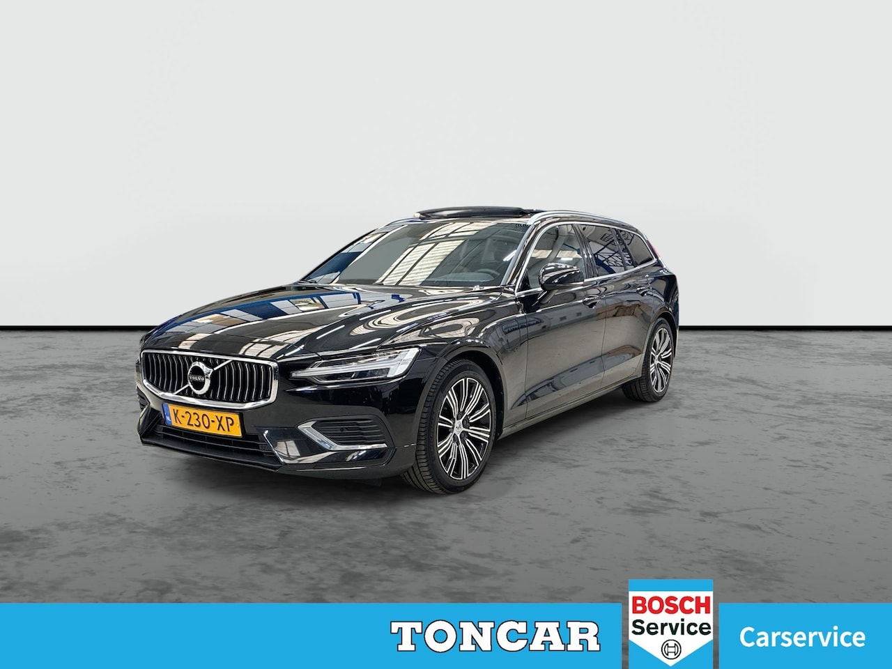 Volvo V60 - 2.0 T6 Recharge AWD Business Pro Cacao Leder 341pk ! | Skyroof | Trekhaak | Stoel- Stuur-, - AutoWereld.nl