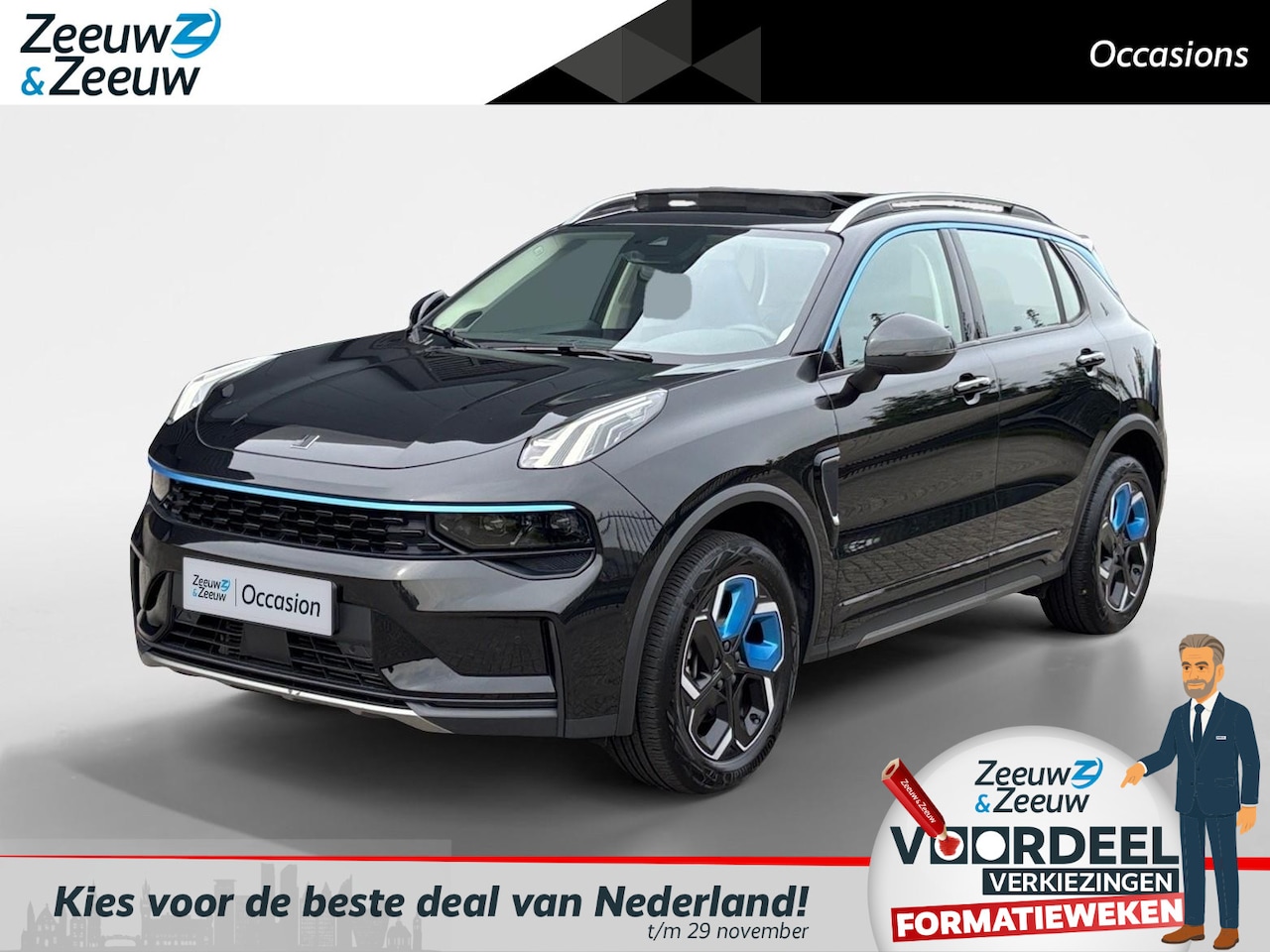 Lynk & Co 01 - 1.5 PHEV 179pk | Kantel / schuifdak | Achteruit rij camera | Navigatie | Climate control - AutoWereld.nl