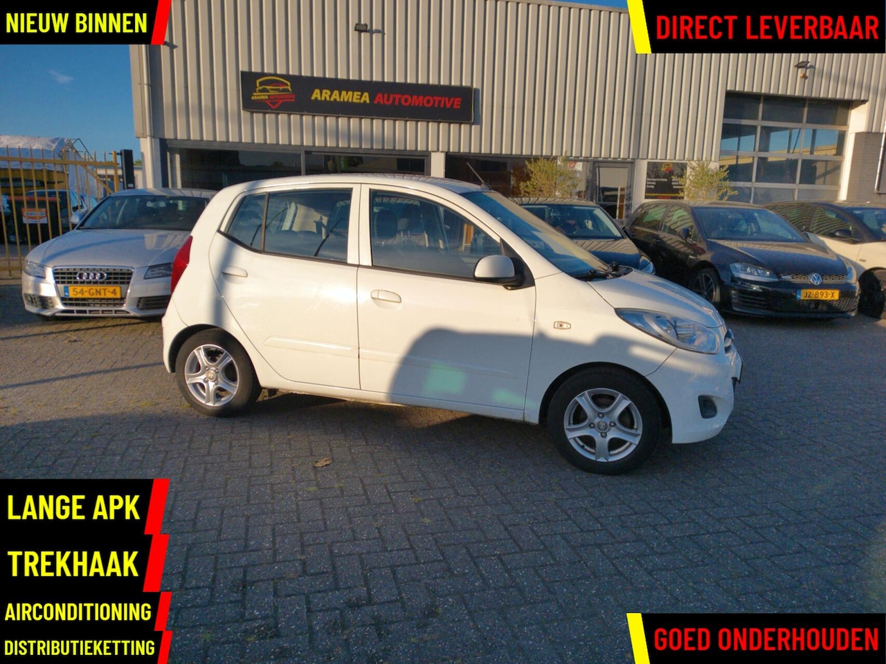 Hyundai i10 - 1.2 i-Drive Cool 2012 5drs wit|Airco|trekhaak - AutoWereld.nl