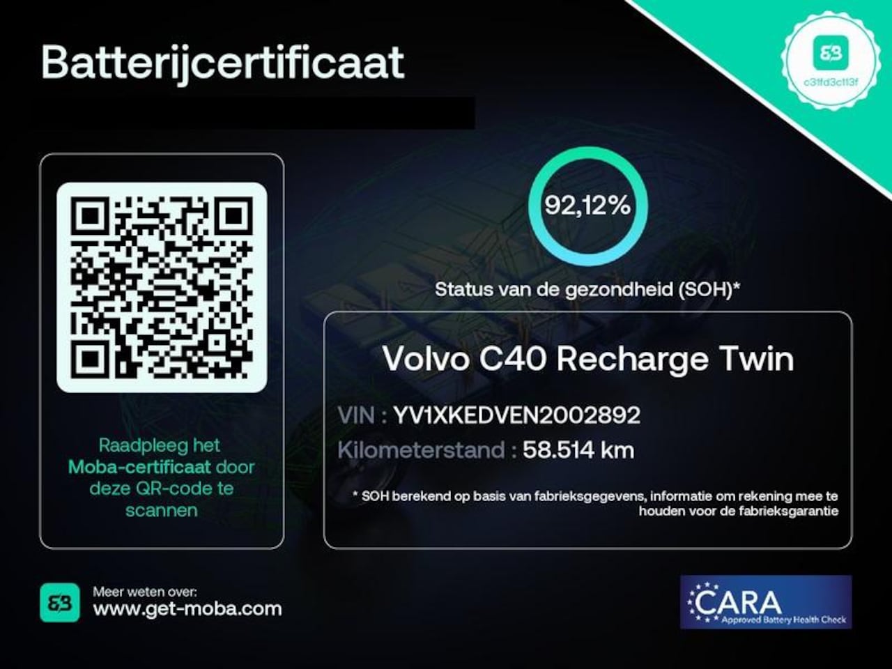 Volvo C40 - RECHARGE TWIN INTRO AWD 78 KW/408 PK ACCU 92% BIJNA 2022.GARANTIE TOT 2032** 1800 KG TREKG - AutoWereld.nl