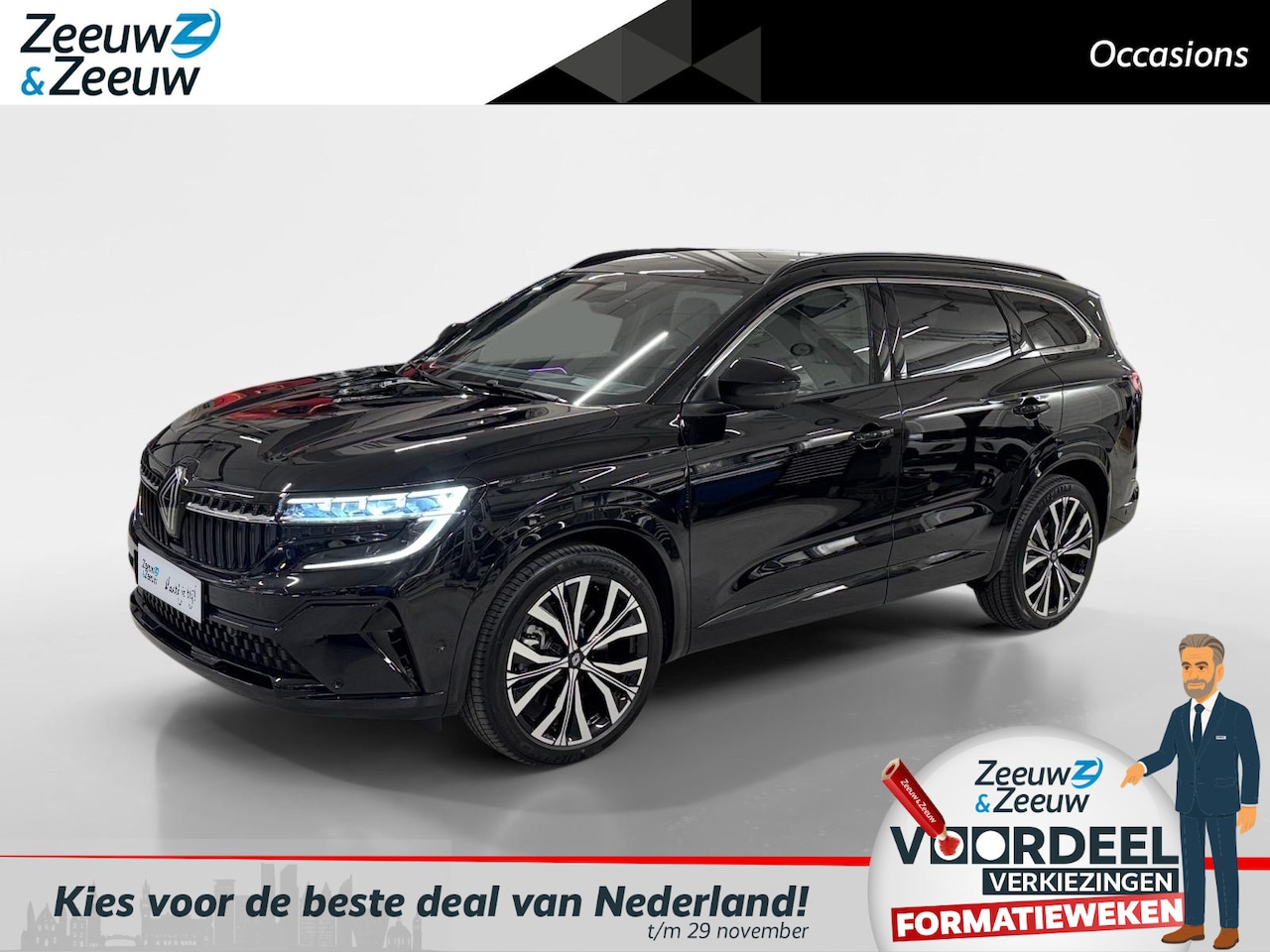 Renault Espace - E-Tech full hybrid 200 iconic 7p. AUTOMAAT AIRCO CRUISE CONTROL 360CAMERA NAVIGATIE PANORA - AutoWereld.nl