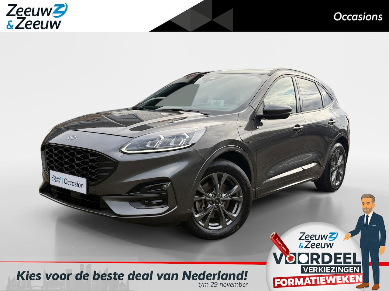 Ford Kuga - 2.5 PHEV ST-Line X | Winterpack | Panoramadak | Technology Pack | Camera | Apple Carplay & - AutoWereld.nl