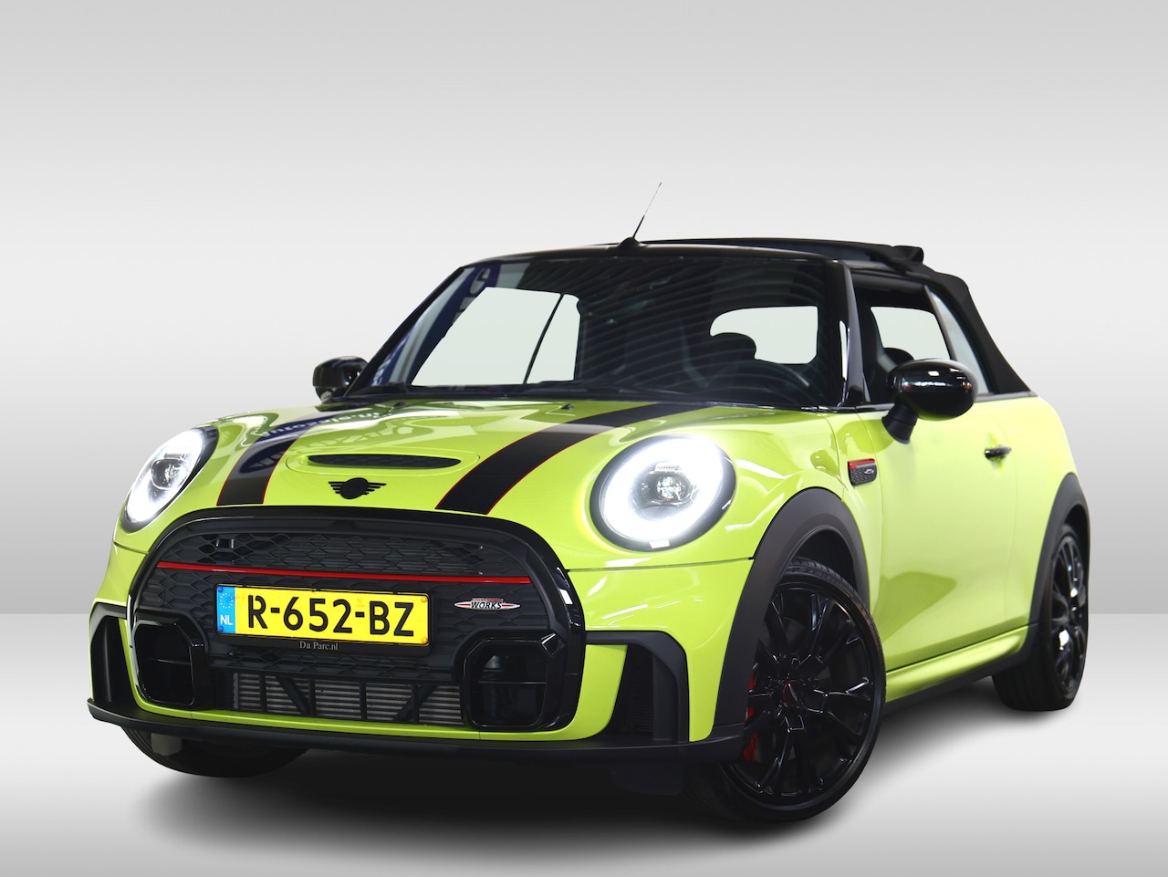 MINI Cabrio - Mini 2.0 John Cooper Works JCW Origineel NL Unieke Kleur Lage KM! '22 - AutoWereld.nl