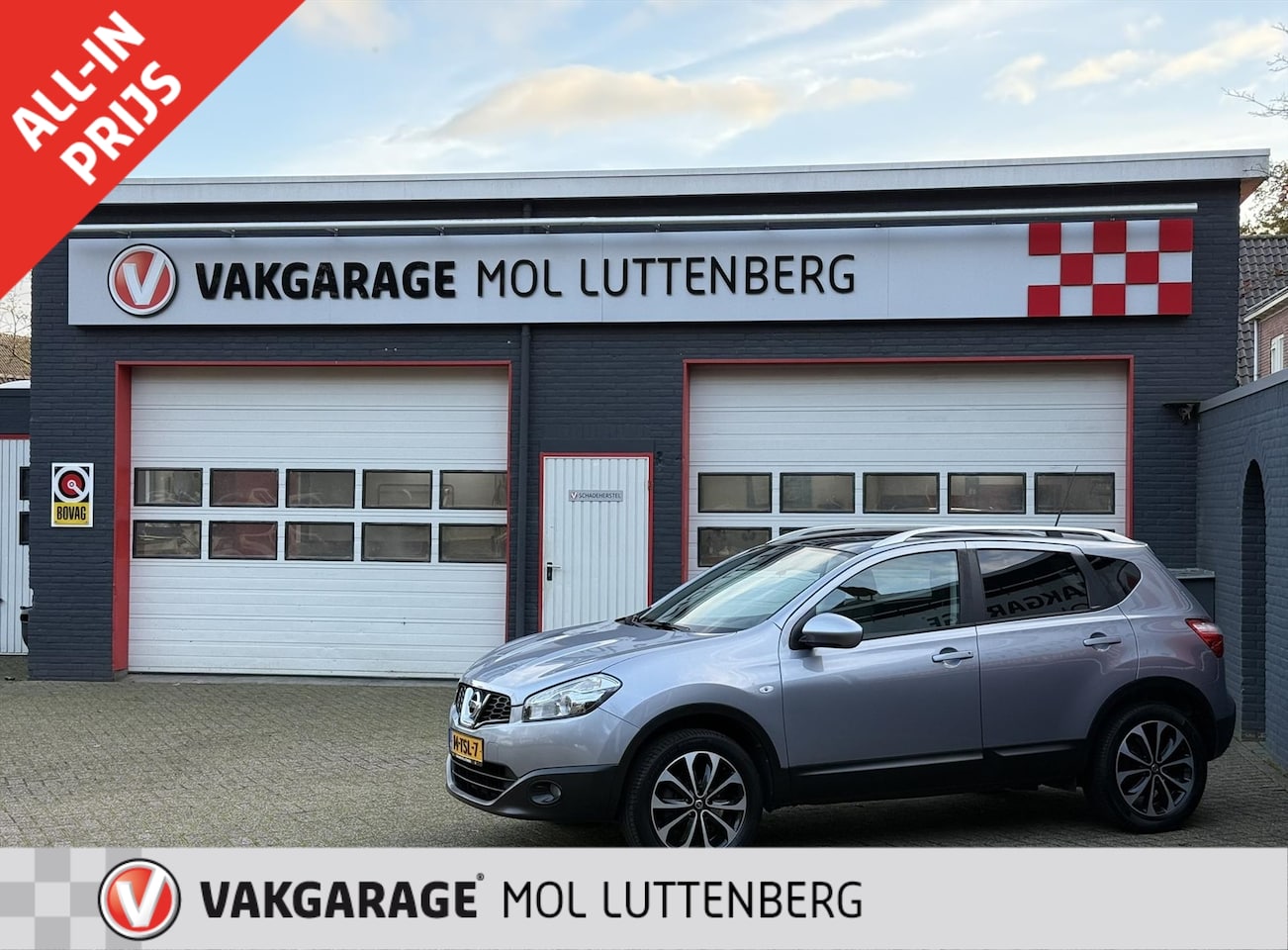 Nissan Qashqai - 1.6 117pk Stop/Start Connect Edition, PANORAMADAK, ACHTERUITRIJCAMERA, TREKHAAK, BLUETOOTH - AutoWereld.nl