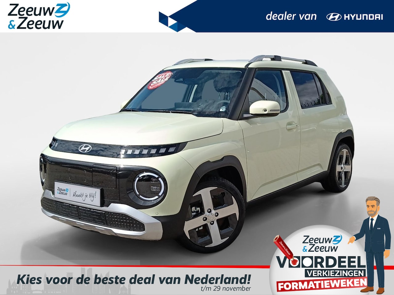 Hyundai Inster - Evolve 49 kWh RIJKLAAR NU 26.500,-| PRIVATE LEASE V.A 339,- | OP=OP! - AutoWereld.nl