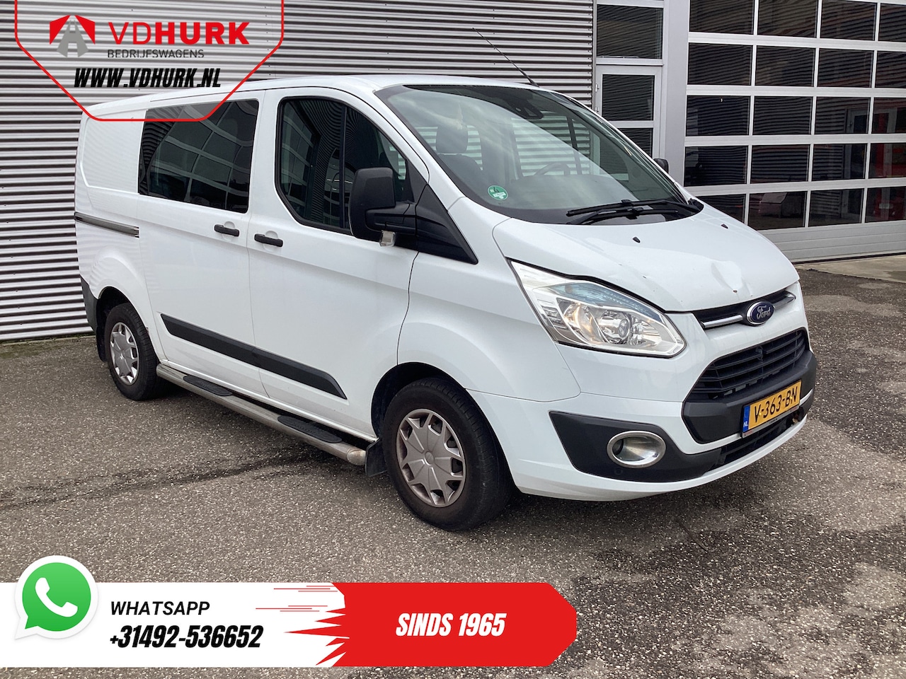 Ford Transit Custom - 2.2 TDCI Trend Dubbel Cabine EXPORT Cruise/ Camera/ PDC/ Sidebars/ Airco - AutoWereld.nl