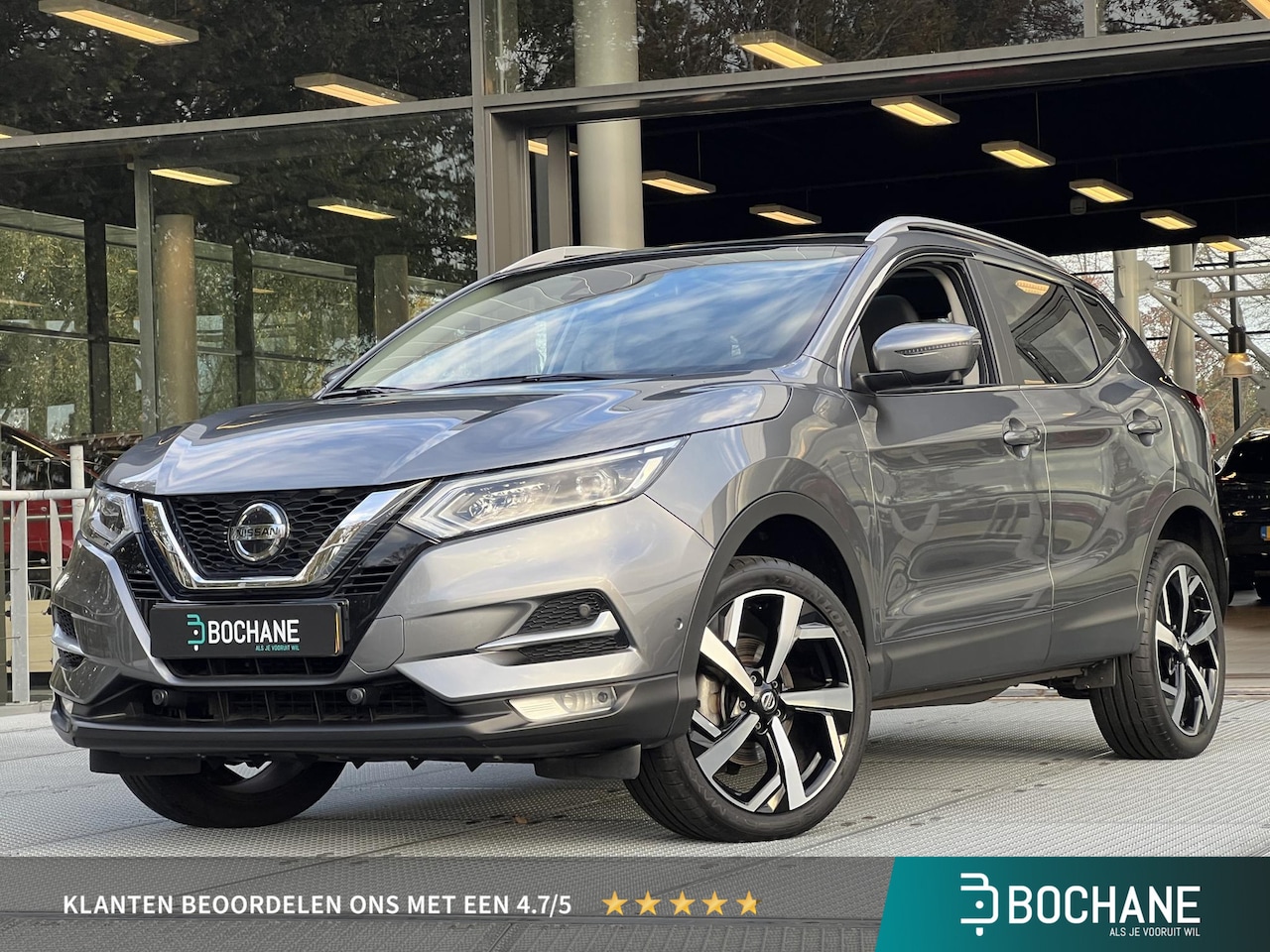 Nissan Qashqai - 1.3 DIG-T Tekna | Navigatie | Panoramadak | Trekhaak | Adaptieve Cruise Control - AutoWereld.nl