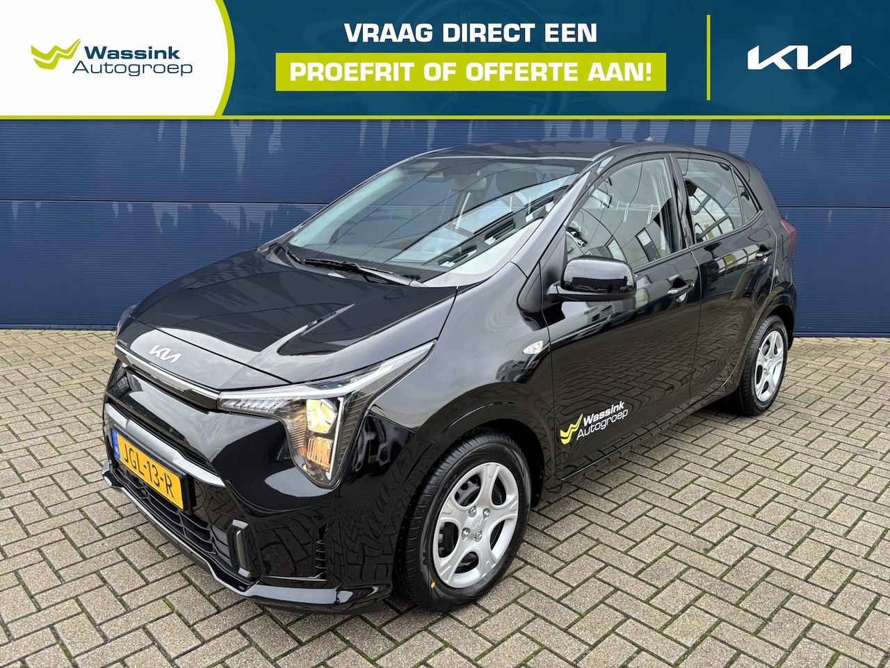 Kia Picanto - 1.0 DPi 63pk 4-zits DynamicLine | Navigatie | Parkeercamera | Airco | Cruise control | - AutoWereld.nl