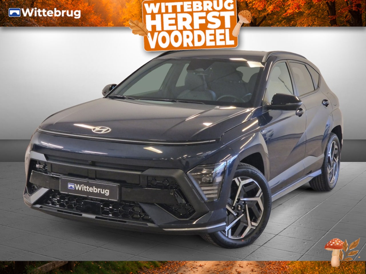Hyundai Kona - 1.6 GDI HEV N Line Full Hybride Automaat met Navigatie, Adaptive Cruise Control en Sport u - AutoWereld.nl
