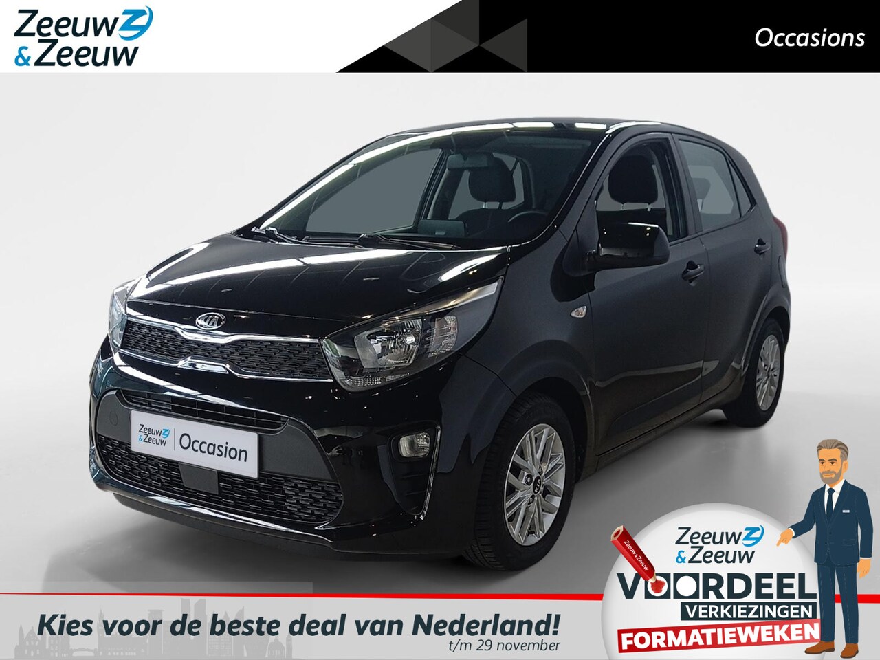 Kia Picanto - 1.0 DPi DynamicLine | Apple carplay / Android Auto | Camera | Cruise Control | Trekhaak | - AutoWereld.nl