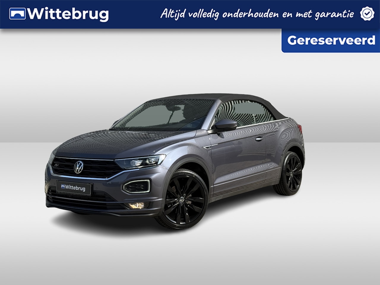 Volkswagen T-Roc Cabrio - 1.5 TSI 150pk DSG R-Line / Digital Cockpit Pro / Black Style / 19" LMV / Leder Vienna / Do - AutoWereld.nl