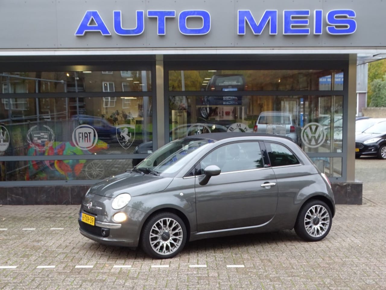 Fiat 500 C - 0.9 TWINAIR T LOUNGE NAP Cabrio Airco - AutoWereld.nl