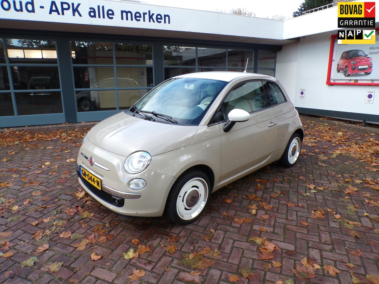 Fiat 500 - 1.2 Vintage '57 Lederen bekl./Climate Control/Speciale Vintage 16"LMV/ Speciale kleur Capp - AutoWereld.nl