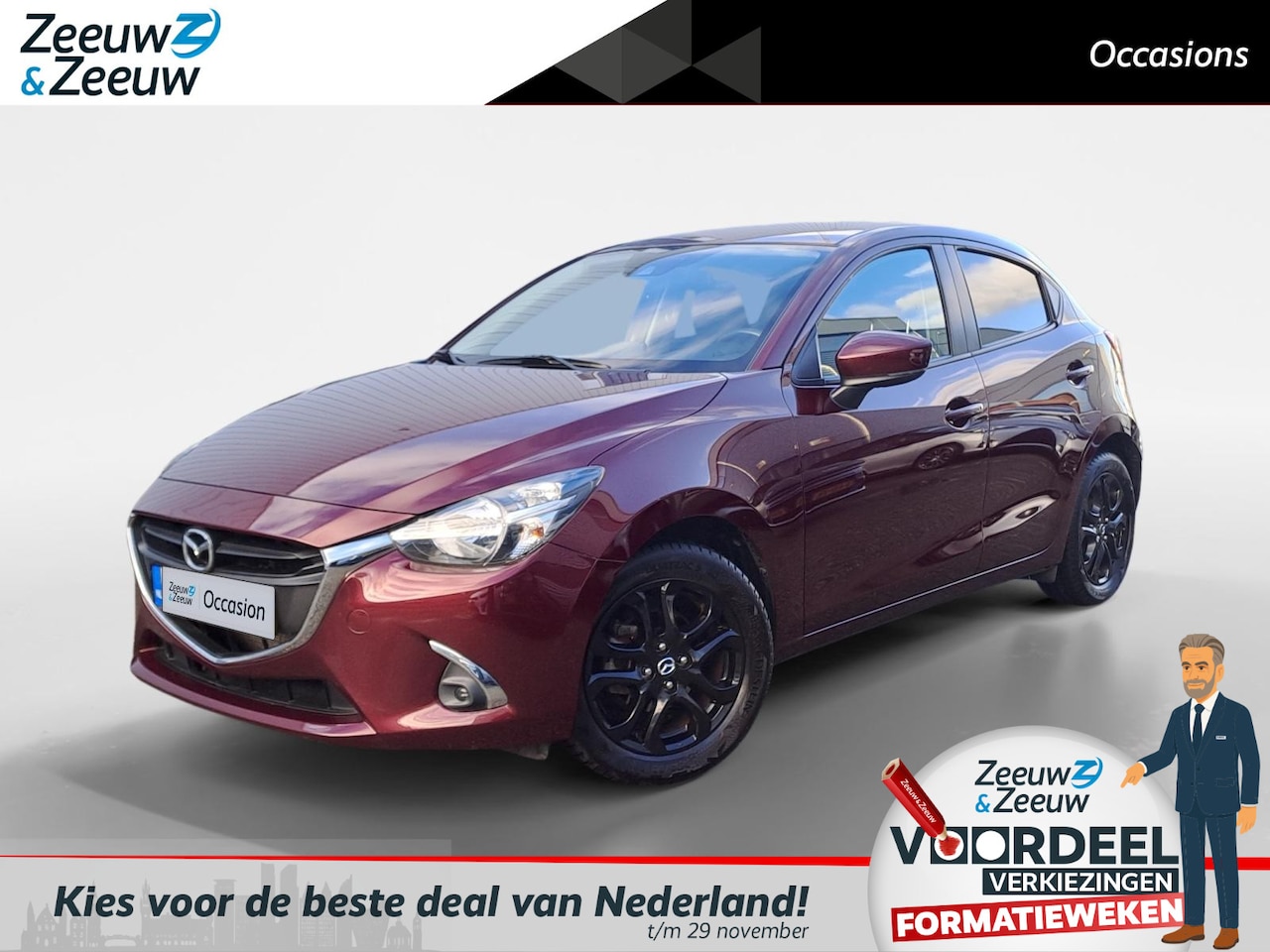 Mazda 2 - 1.5 Skyactiv-G Sport Selected Navi | Metallic lak | Bovag garantie | NAP - AutoWereld.nl