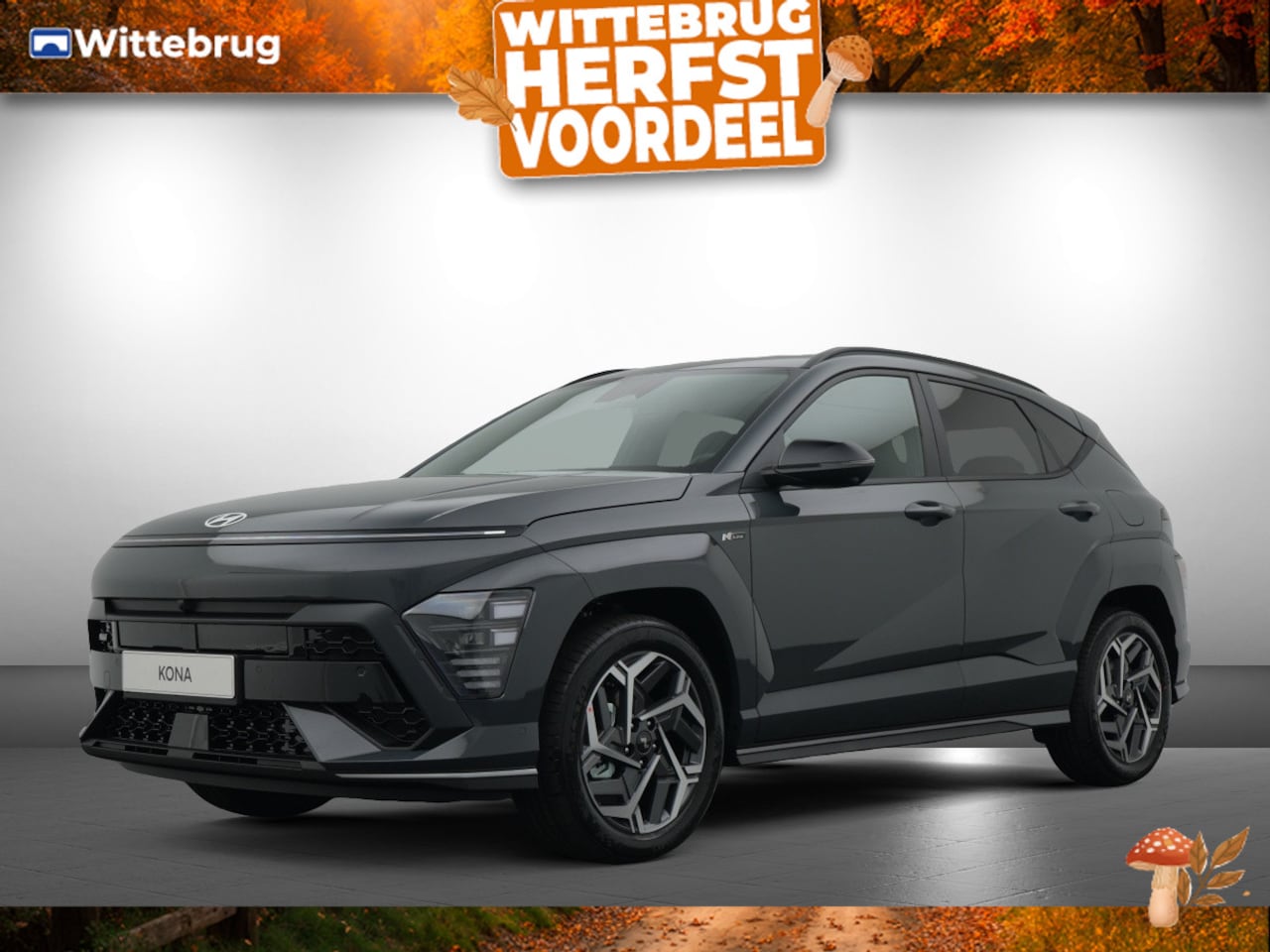Hyundai Kona - 1.6 GDI HEV N Line Full Hybride Automaat met Navigatie, Adaptive Cruise Control en Sport u - AutoWereld.nl