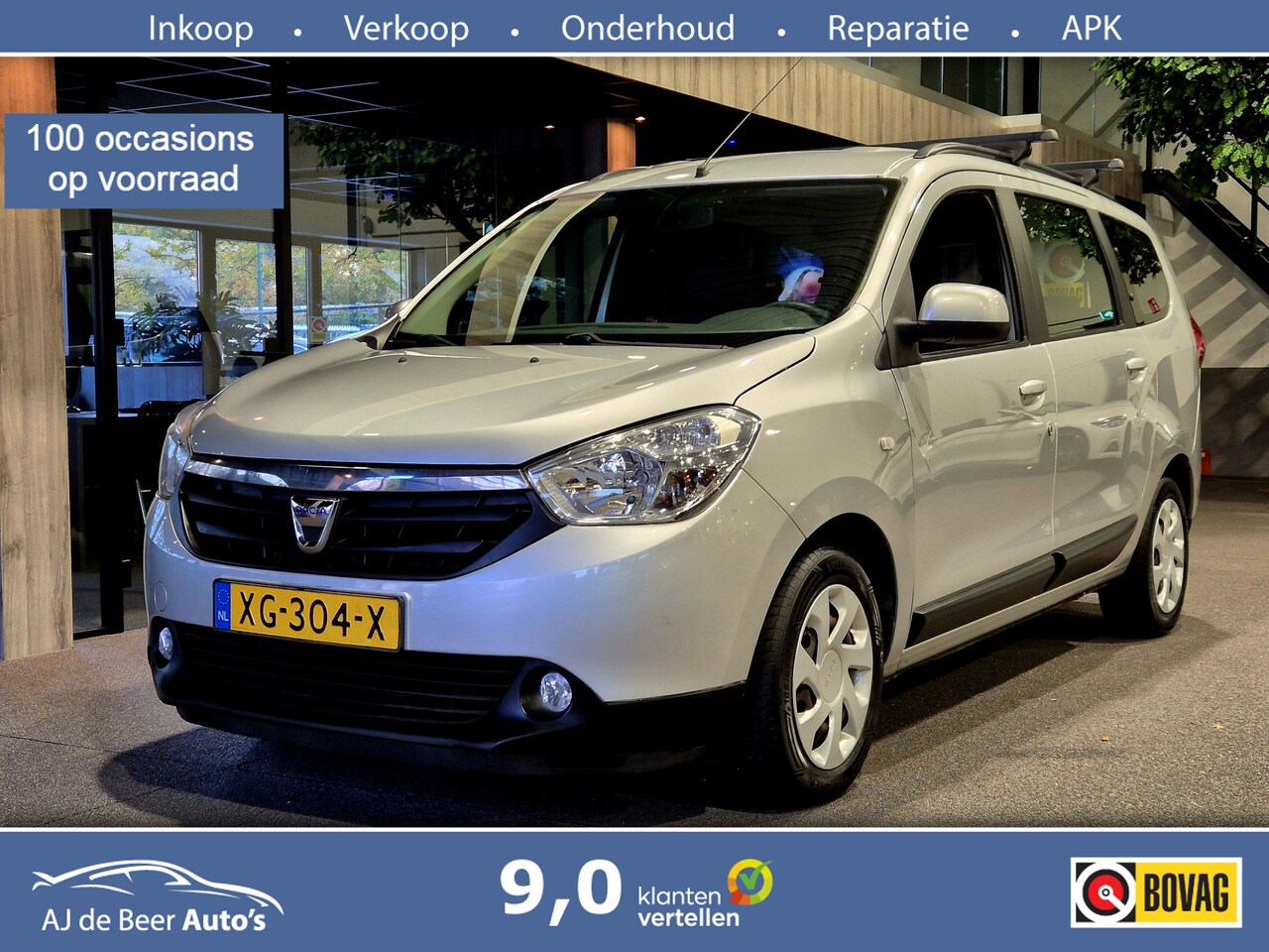Dacia Lodgy - 1.2 TCe Lauréate 7p. Cruise | Airco | Trekhaak - AutoWereld.nl