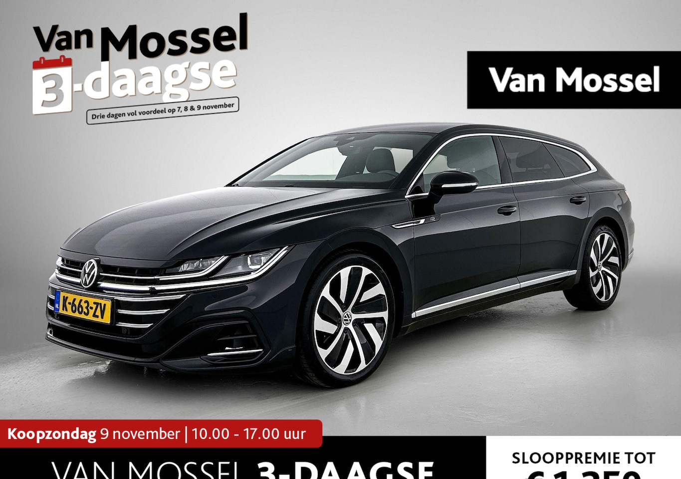 Volkswagen Arteon Shooting Brake - 2.0 TSI R-Line Business+ | 190 PK | LED STRIP | NAVIGATIE PRO | STOELVERWARMING | ACHTERUI - AutoWereld.nl