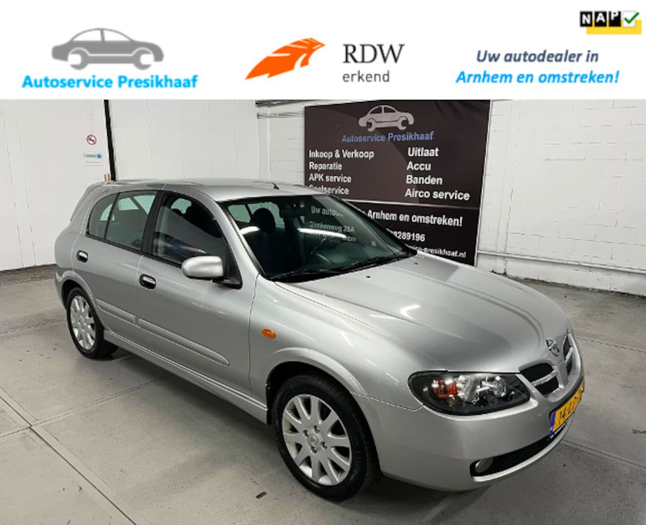 Nissan Almera - 1.8 Tekna ECC / 5-DEURS / LM VELGEN - AutoWereld.nl