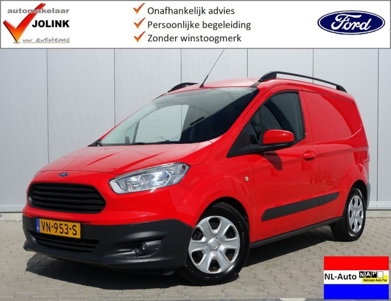 Ford Transit Courier - 1.5 TDCi Trend I NL-Auto I Schuifdeur I Airco I Cruise I Audio I - AutoWereld.nl