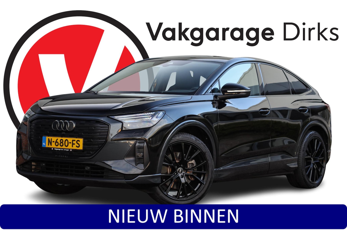 Audi Q4 Sportback e-tron - 40 Black 77 kWh ✅ Matrix LED ✅ ACC ✅ 21 inch - AutoWereld.nl