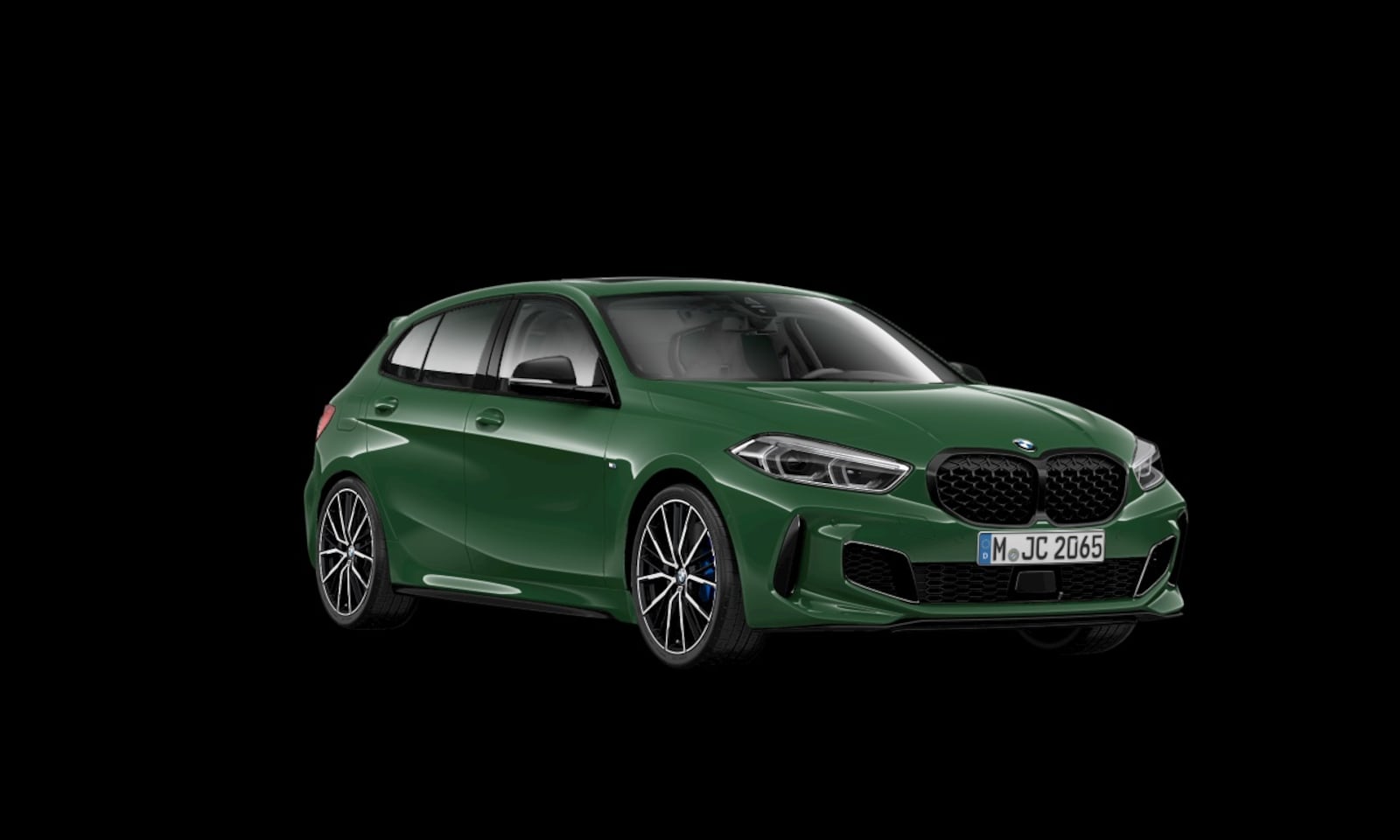BMW 1-serie - M135i xDrive | Live Cockpit | Panorama | Schaalstoelen | Memory | H&K | 19"LM | Irish Gree - AutoWereld.nl