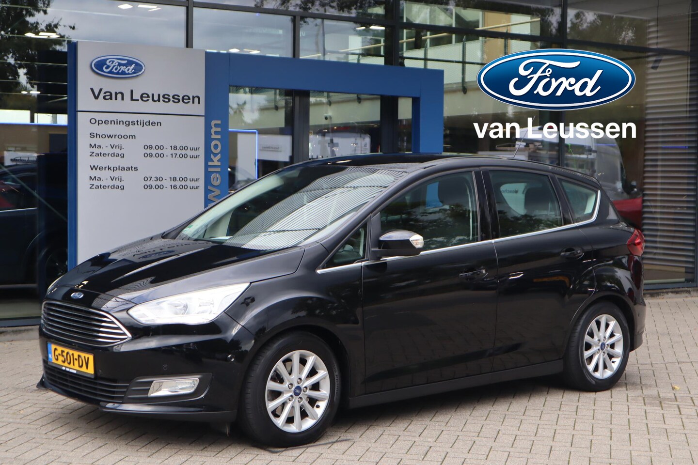 Ford C-Max - 1.5 150PK TITANIUM STOEL-STUURVERWARM. TREKHAAK P-SENSOREN CRUISE KEYLESS START - AutoWereld.nl