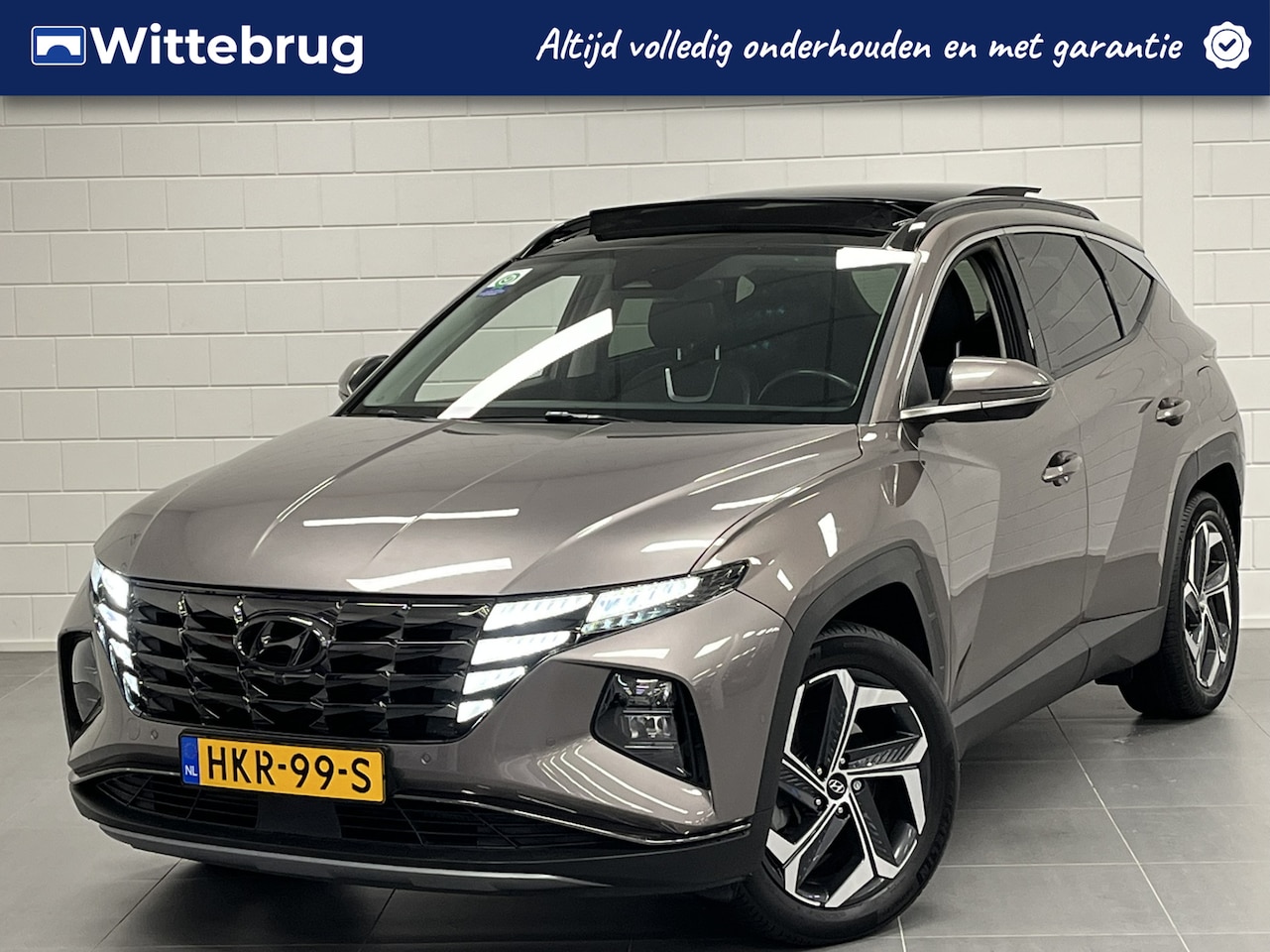 Hyundai Tucson - 1.6 T-GDI HEV Premium Sky PANORAMADAK | LEDER | FULL LED | KEYLESS | BOMVOL OPTIES! Rijkla - AutoWereld.nl