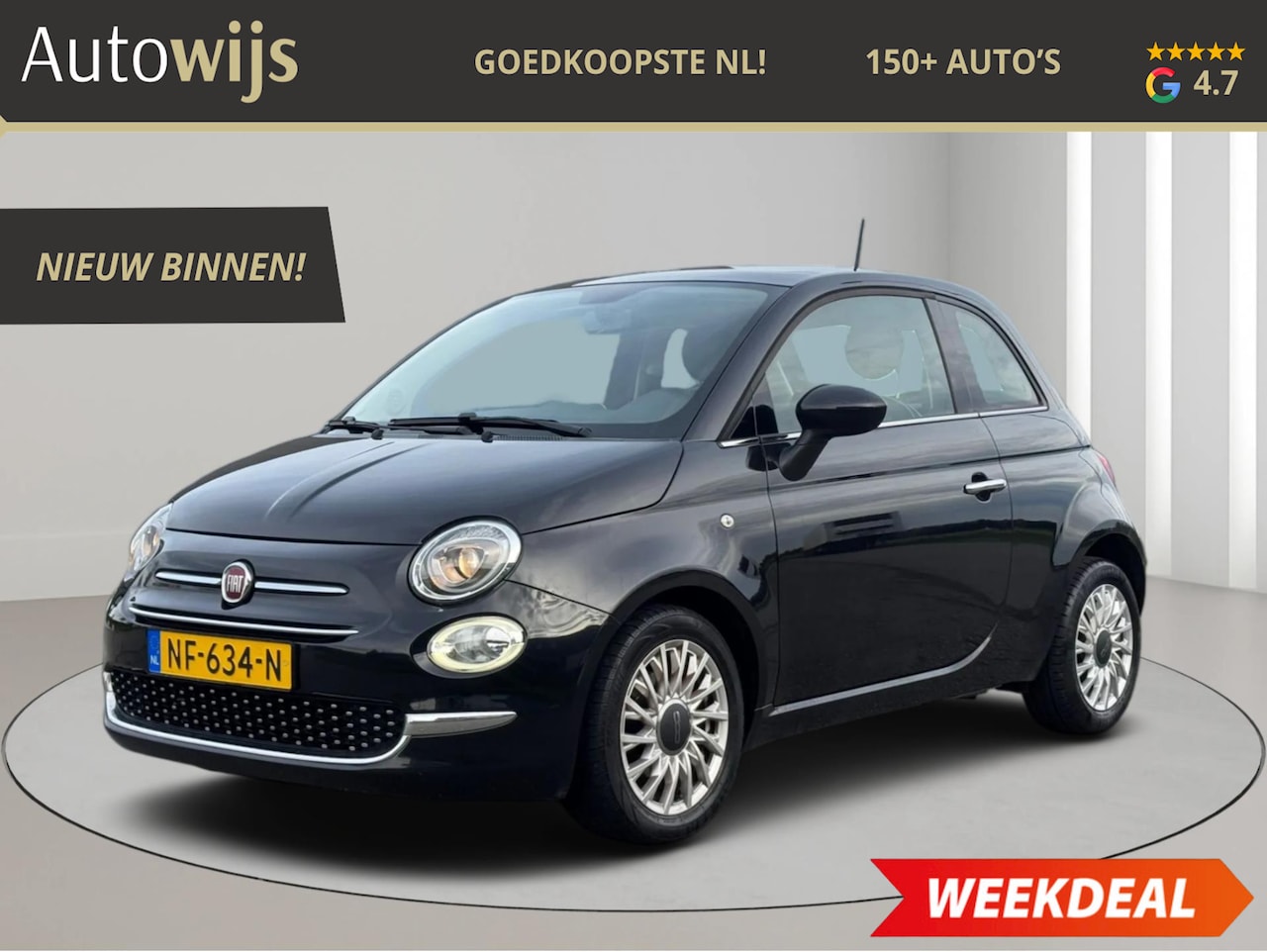 Fiat 500 - 0.9 TwinAir Turbo Sport|PANO|FACELIFT|LED|LM-VELG|NL AUTO|NAP - AutoWereld.nl