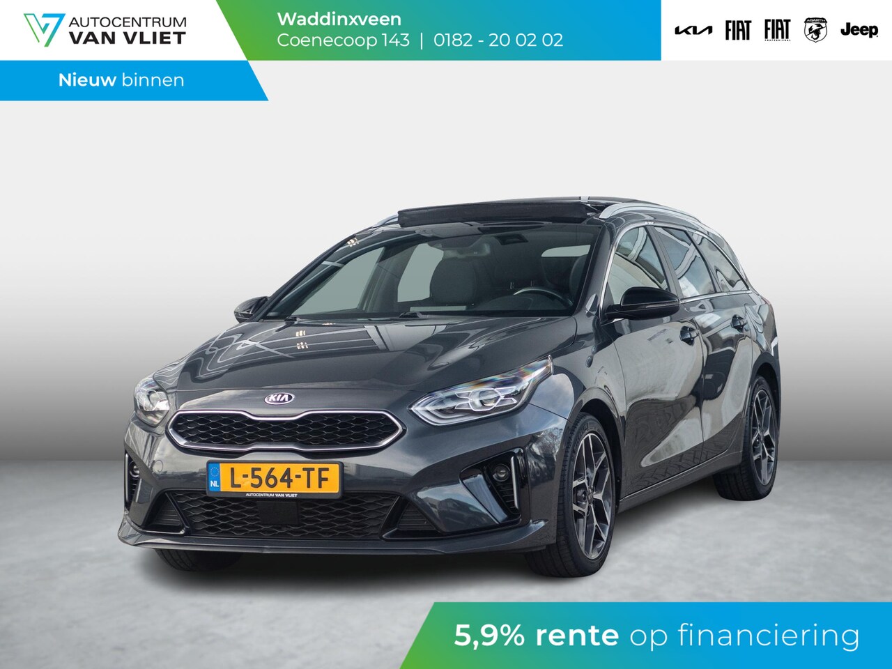 Kia Cee'd Sportswagon - Ceed 1.0 T-GDi GT-Line l Navigatie l Stoel stuurwielverwarming l schuifkantel dak l - AutoWereld.nl