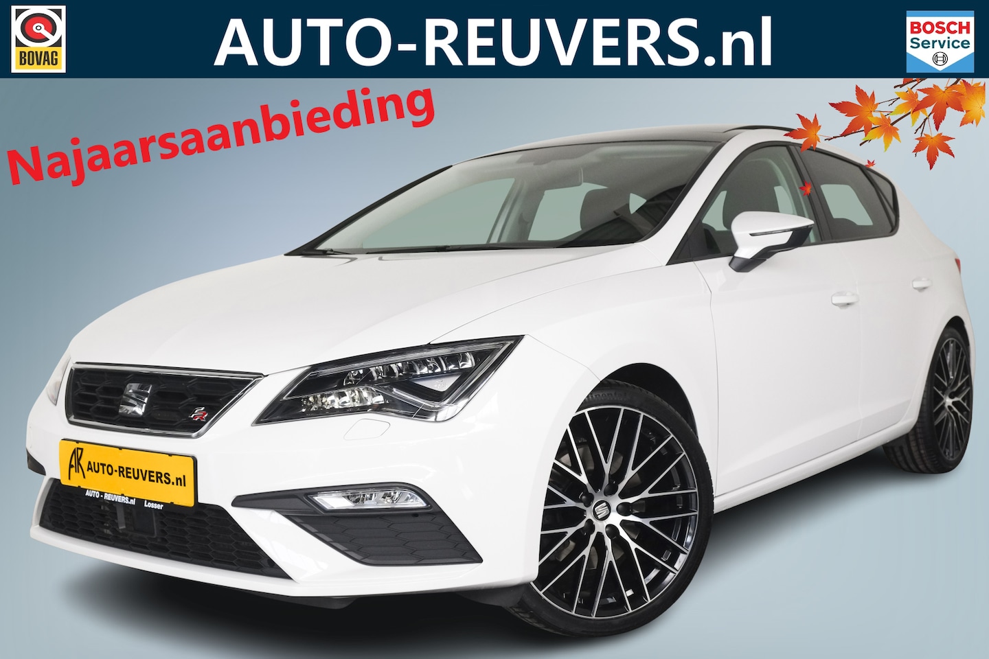 SEAT Leon - 2.0 TSI FR Business Intense / Opendak / Beats / LED / CarPlay / Leder - AutoWereld.nl