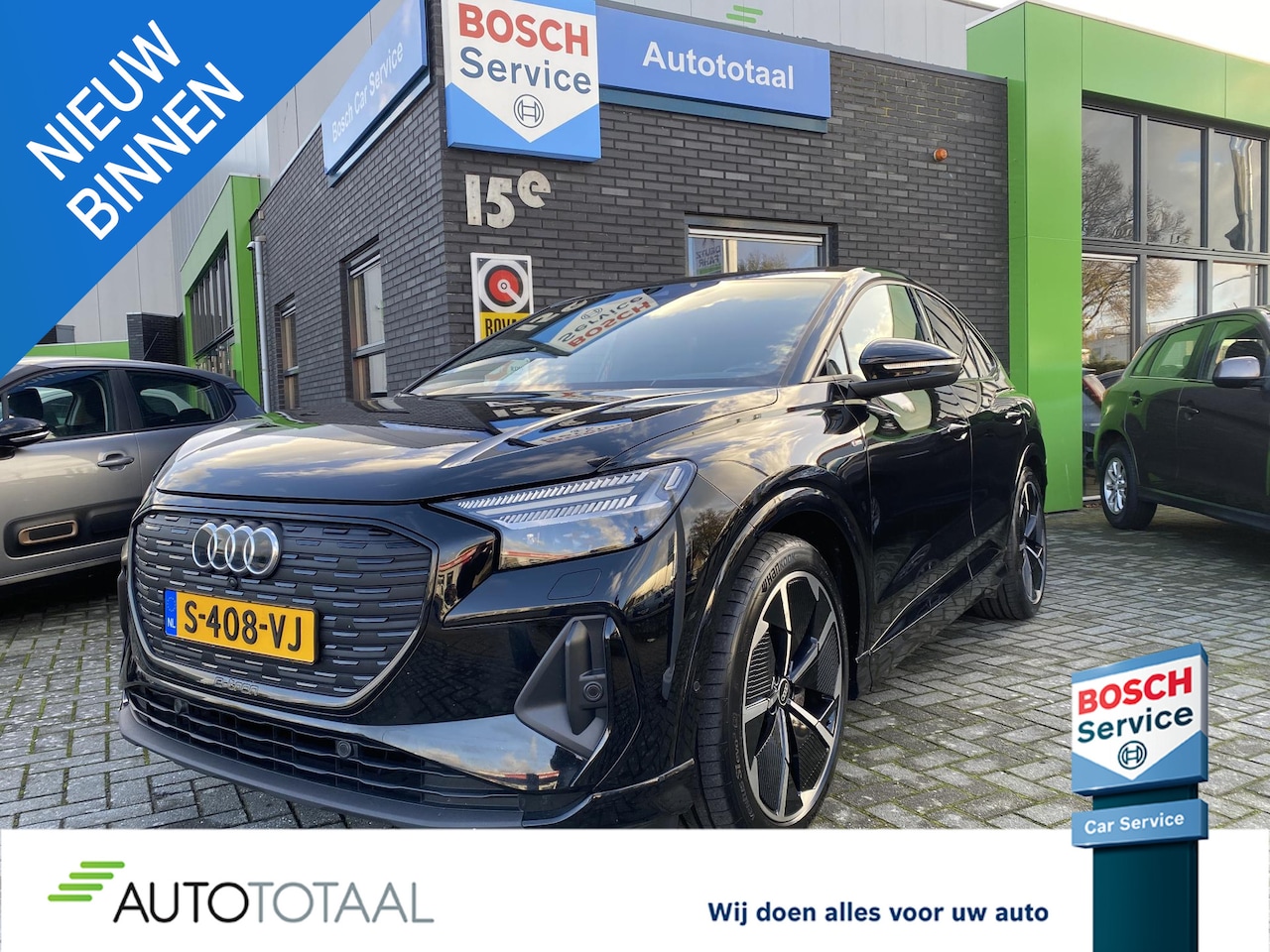 Audi Q4 Sportback e-tron - 50 quattro S edition 77 kWh LEDER / STUURVERW. / AUTOMATISCHE AIRCO / PANO - AutoWereld.nl