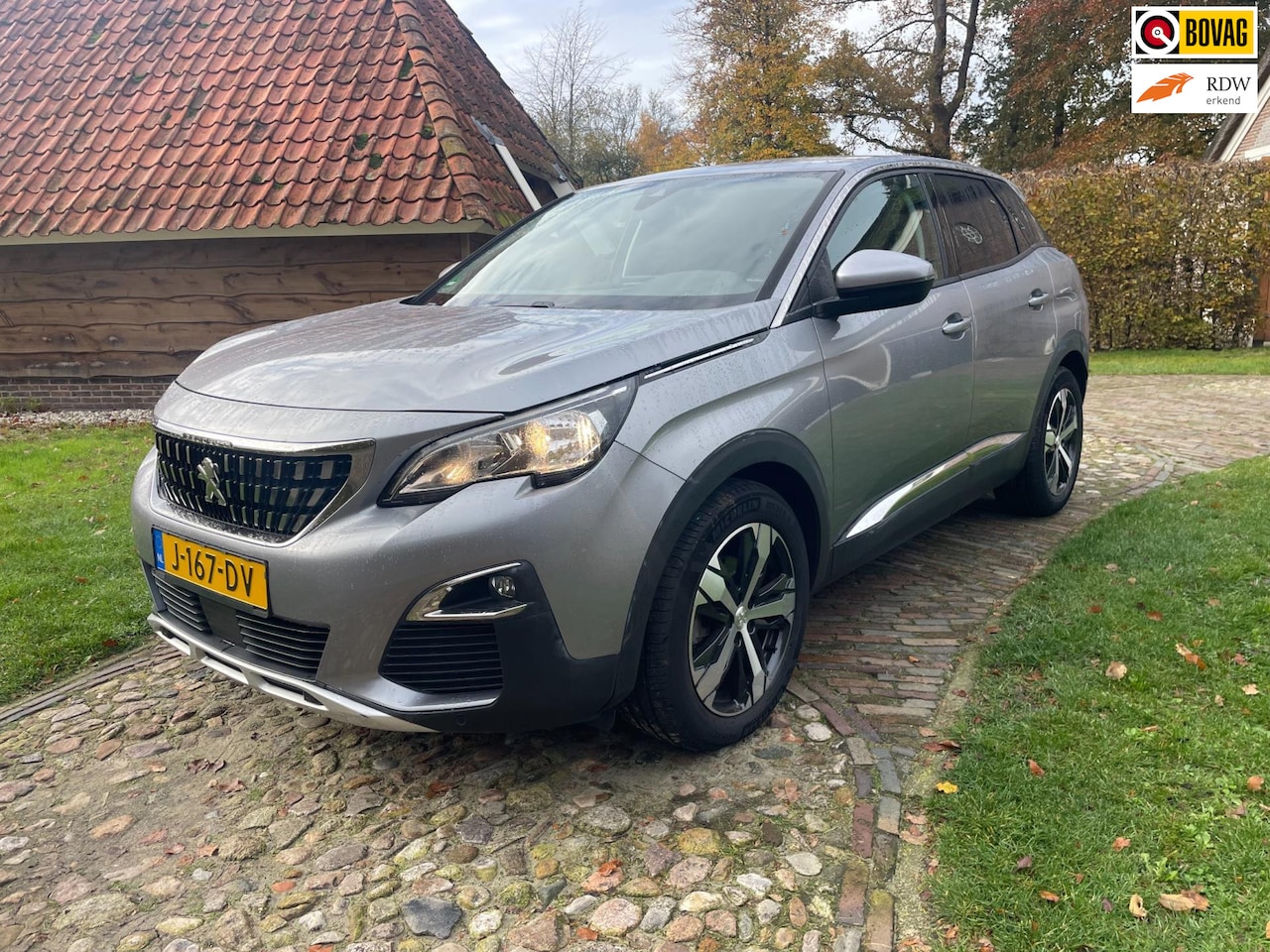 Peugeot 3008 - 1.2 PureTech Allure-Navi-Stoelverw-18"-1/2 leer- - AutoWereld.nl