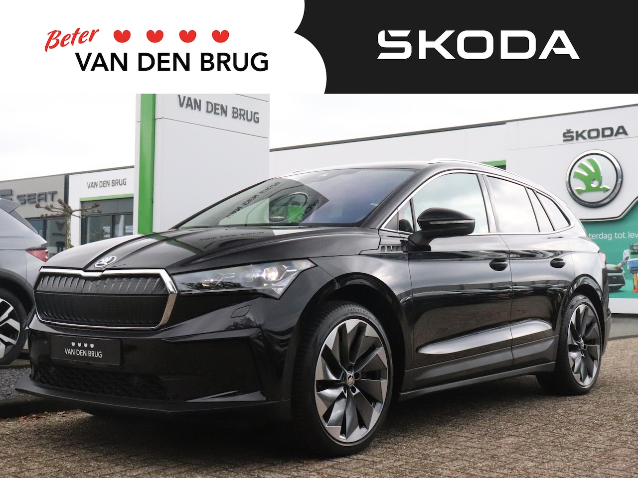 Skoda Enyaq iV - 80 First Edition | Trekhaak | Warmtepomp | Lederen bekleding | Stoel- & stuurwielverwarmin - AutoWereld.nl