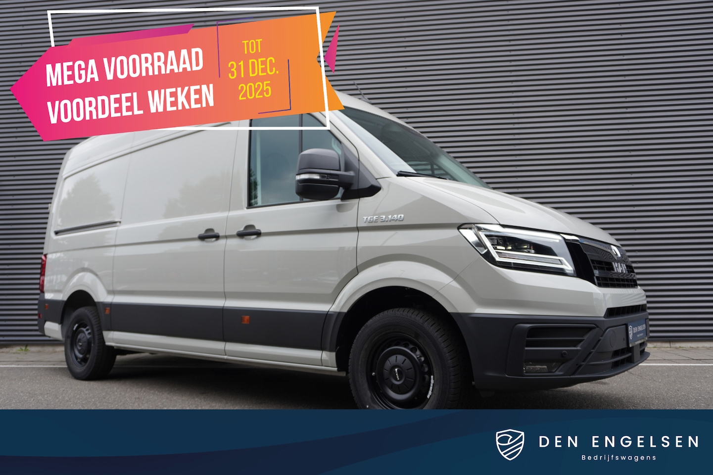 MAN TGE - MAN TGE 3.140 L3H3 Aut FACELIFT Commander BOMVOL! | LED | NAVI | CLIMATRONIC | TREKHAAK | - AutoWereld.nl