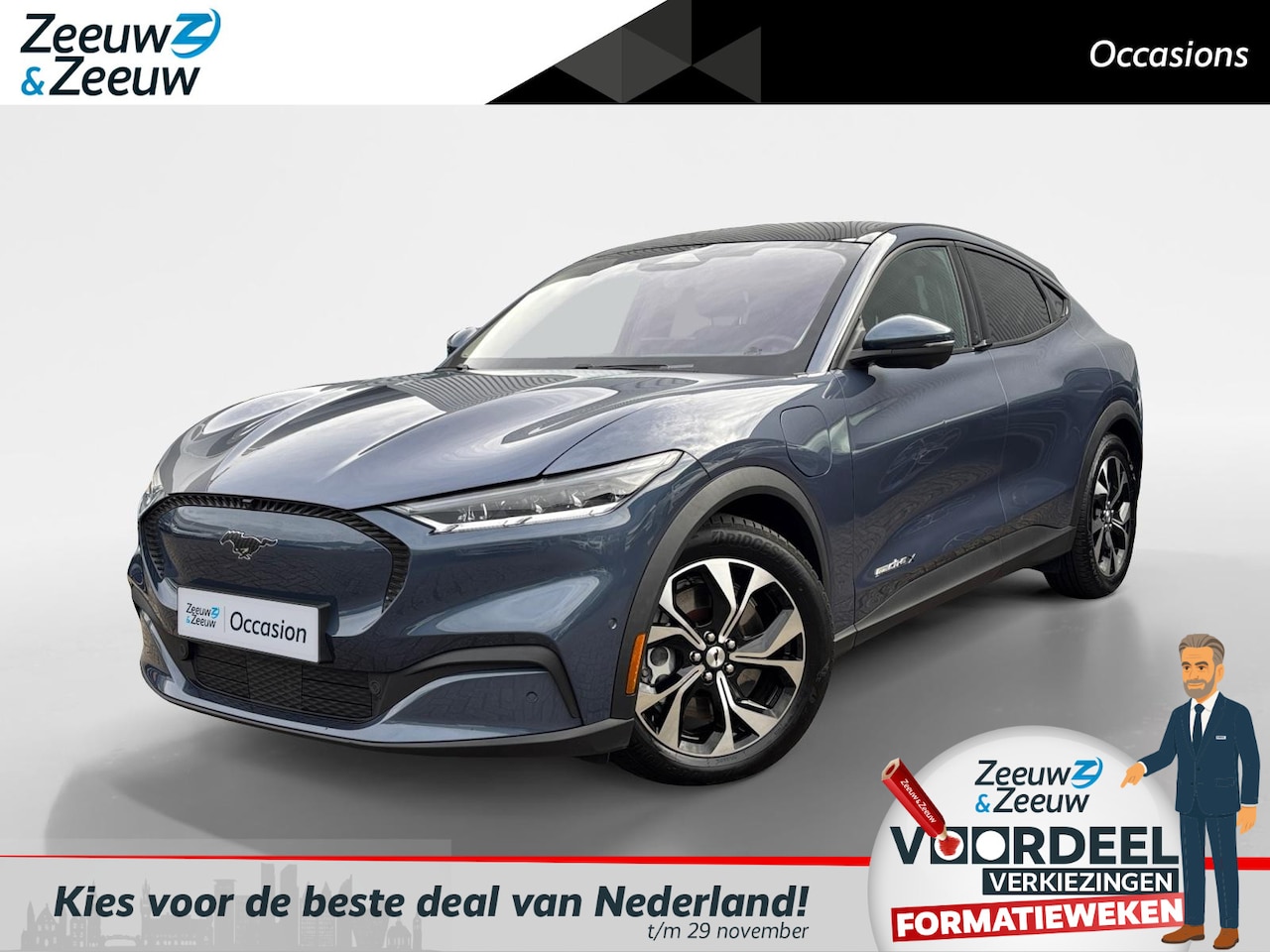 Ford Mustang Mach-E - Extended RWD 98 kWh | Panoramadak | Elektr. verstelbare voorstoelen | Adaptieve Cruise Con - AutoWereld.nl