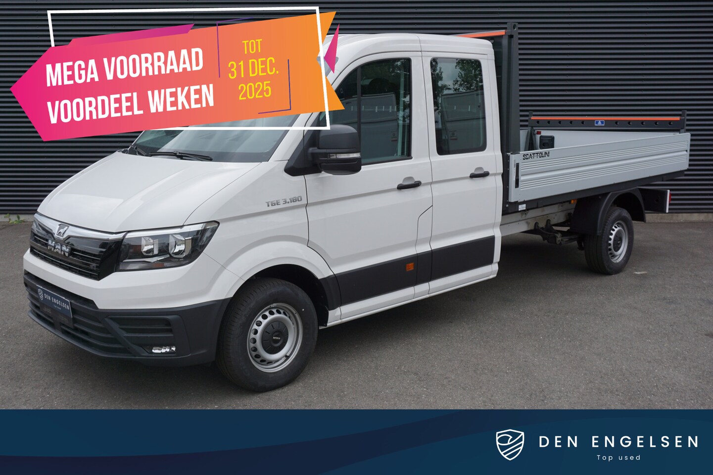 MAN TGE - 3.180 | AUT | 3,5T Trekvermogen | ACC | Apple Carplay | Pick-Up | Open Laadbak - AutoWereld.nl