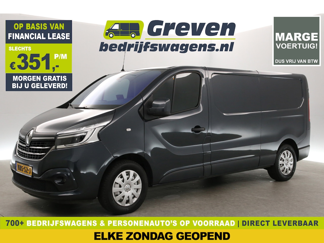 Renault Trafic - 2.0 dCi T29 145PK L2H1 | MARGE | Airco | Cruise | Trekh. | 3-Zits | Kameleon Folie | Parke - AutoWereld.nl
