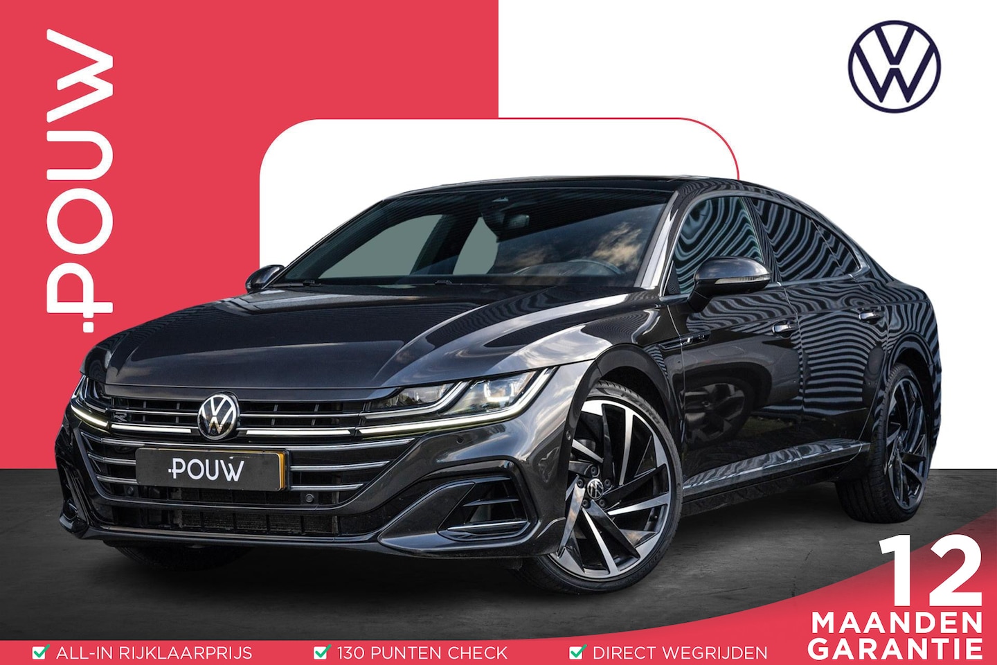 Volkswagen Arteon - 2.0 TSI 190pk DSG R-Line Business+ | Panoramodak | 20" Velgen | Vol Lederen Bekleding - AutoWereld.nl