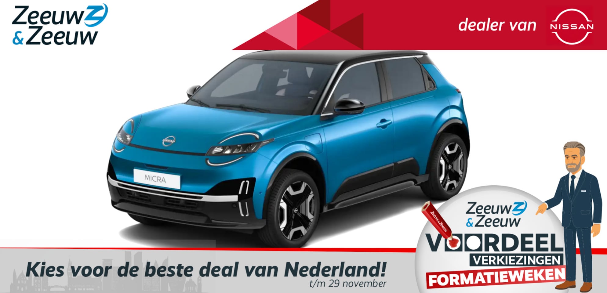 Nissan Micra - ADVANCE 40 kWh Launch edition| Nu al te bestellen! | - AutoWereld.nl