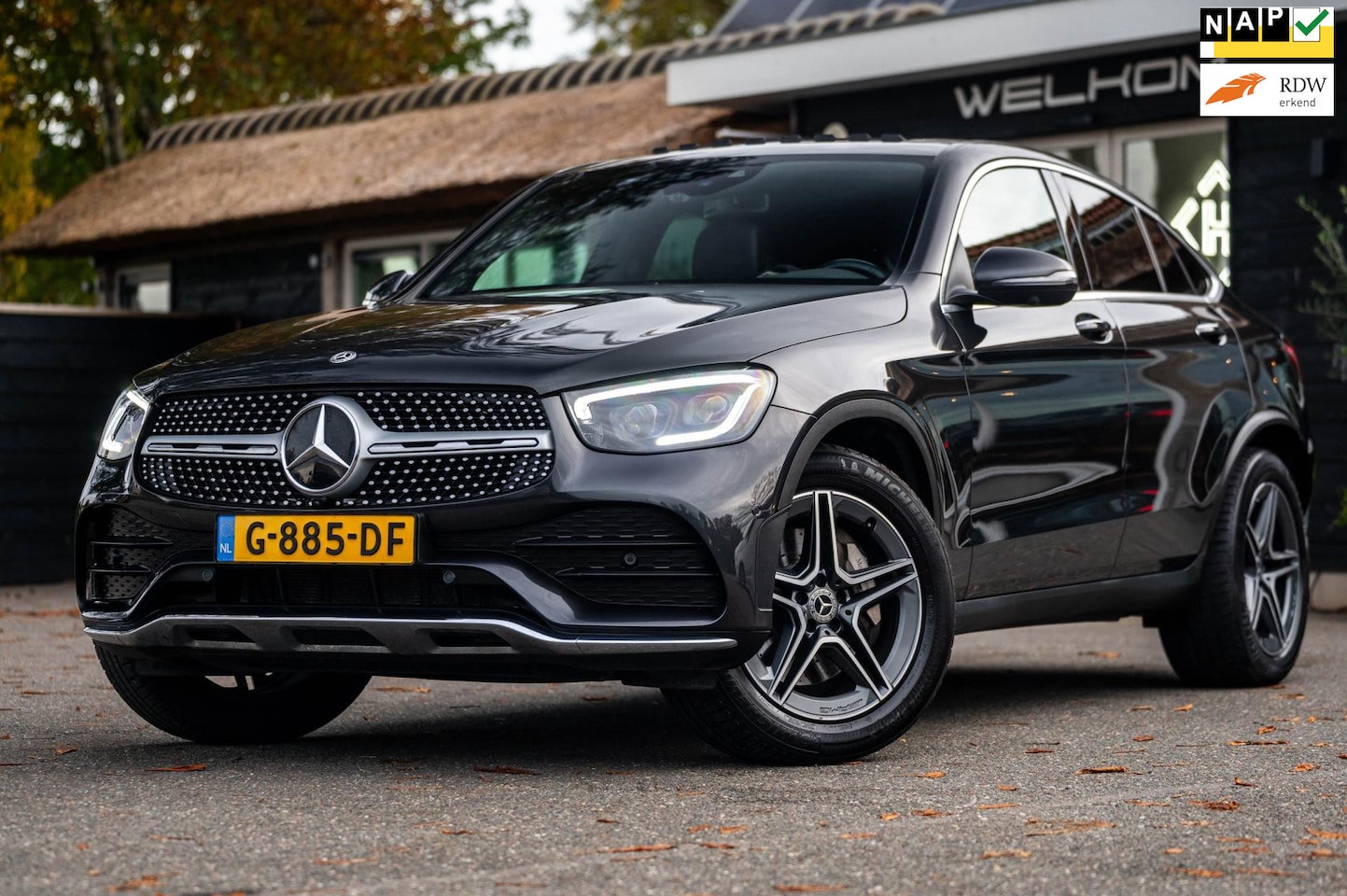 Mercedes-Benz GLC-klasse Coupé - 200 Premium Plus AMG Line I 1 Eig I NL Auto I Dealeronderhouden I Burmester I Opendak I Gr - AutoWereld.nl