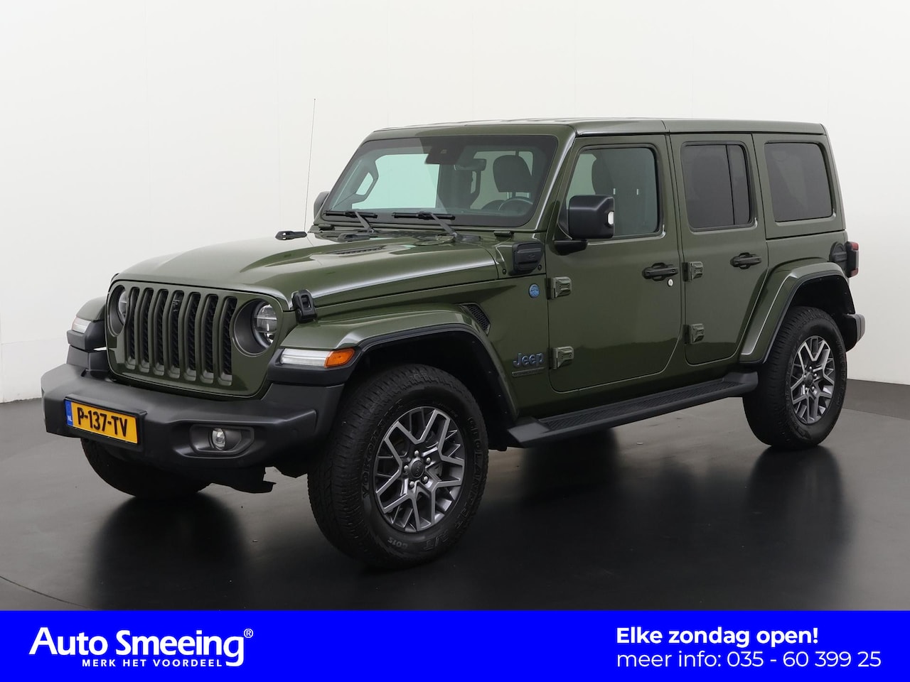 Jeep Wrangler Unlimited - 4xe 380 80th Anniversary | Leder | Premium Audio | Camera | Zondag Open! - AutoWereld.nl