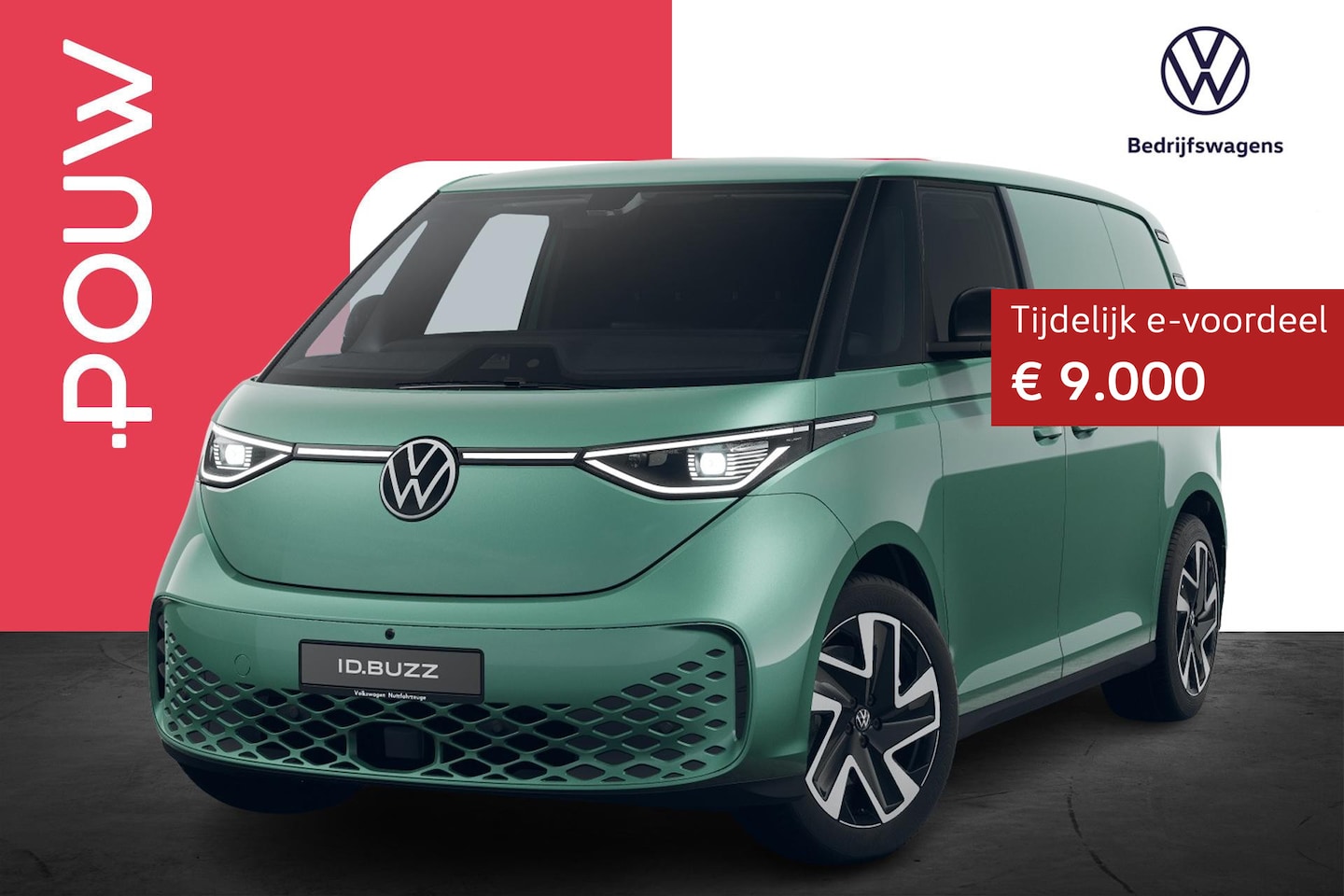 Volkswagen ID. Buzz Cargo - 340pk Bulli Edition 79 kWh 4MOTION | Trekhaak Wegklapbaar | Warmtepomp - AutoWereld.nl