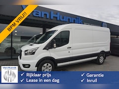 Ford Transit - 350L L3H2 Limited AUT-10 RWD 165PK BPM VRIJ Navi, Adap. Cruise, 360° Cam, 3.5T Trekhaak NR