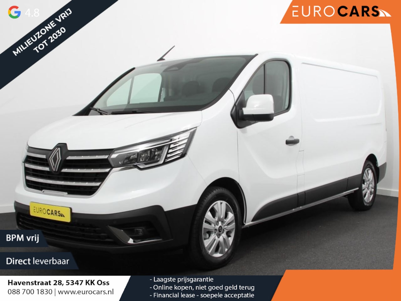 Renault Trafic - 2.0 Blue dC1 150 EDC T30 L2H1 Advance Navigatie Airco Lichtmetalen velgen Betimmering Trek - AutoWereld.nl